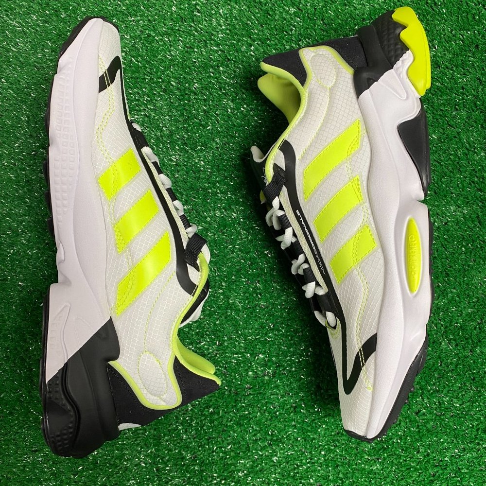 Adidas Ozweego Low Mens Casual Athletic Shoes White Yellow H04533 NEW Multi Sz - Picture 2 of 10